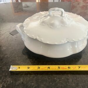 Havilland Limoges Ransom Twig Finial Pattern Round Serving Bowl